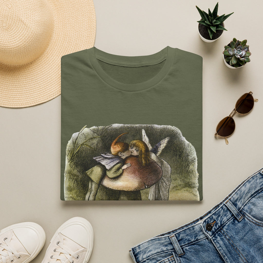 Angel Mushroom T-Shirt — Whimsical Woodland Fairy Illustration