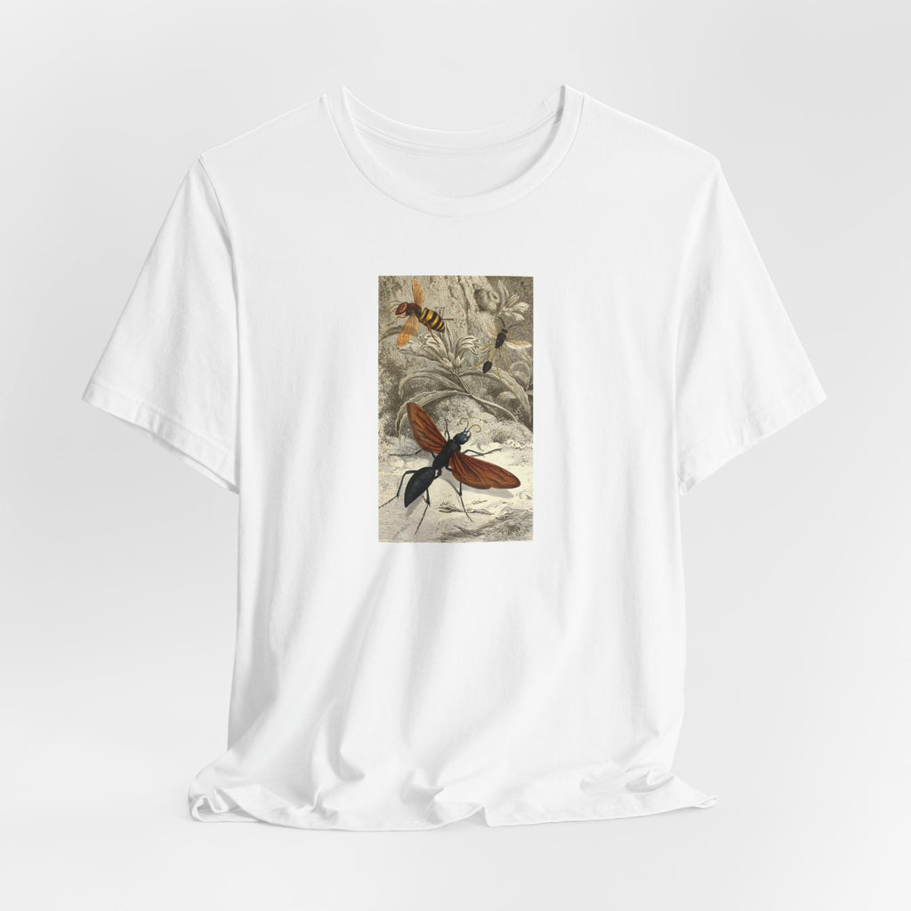 Butterfly Botanical Tee — Vintage Insect Illustration T-Shirt
