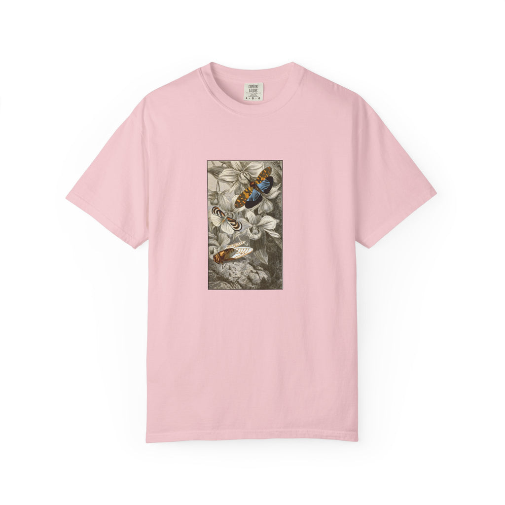 Birds and Blooms Tee — Vintage Floral Bird Illustration T-Shirt