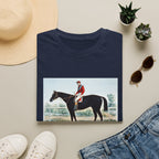 Horse Racing Jockey T-Shirt — Vintage Equestrian Print Tee