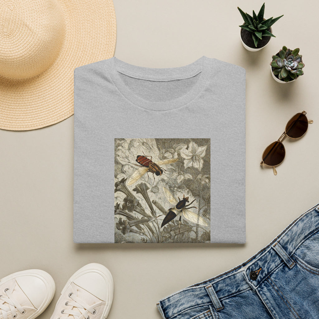 Botanical Bird Tee — Vintage Floral Nature Shirt