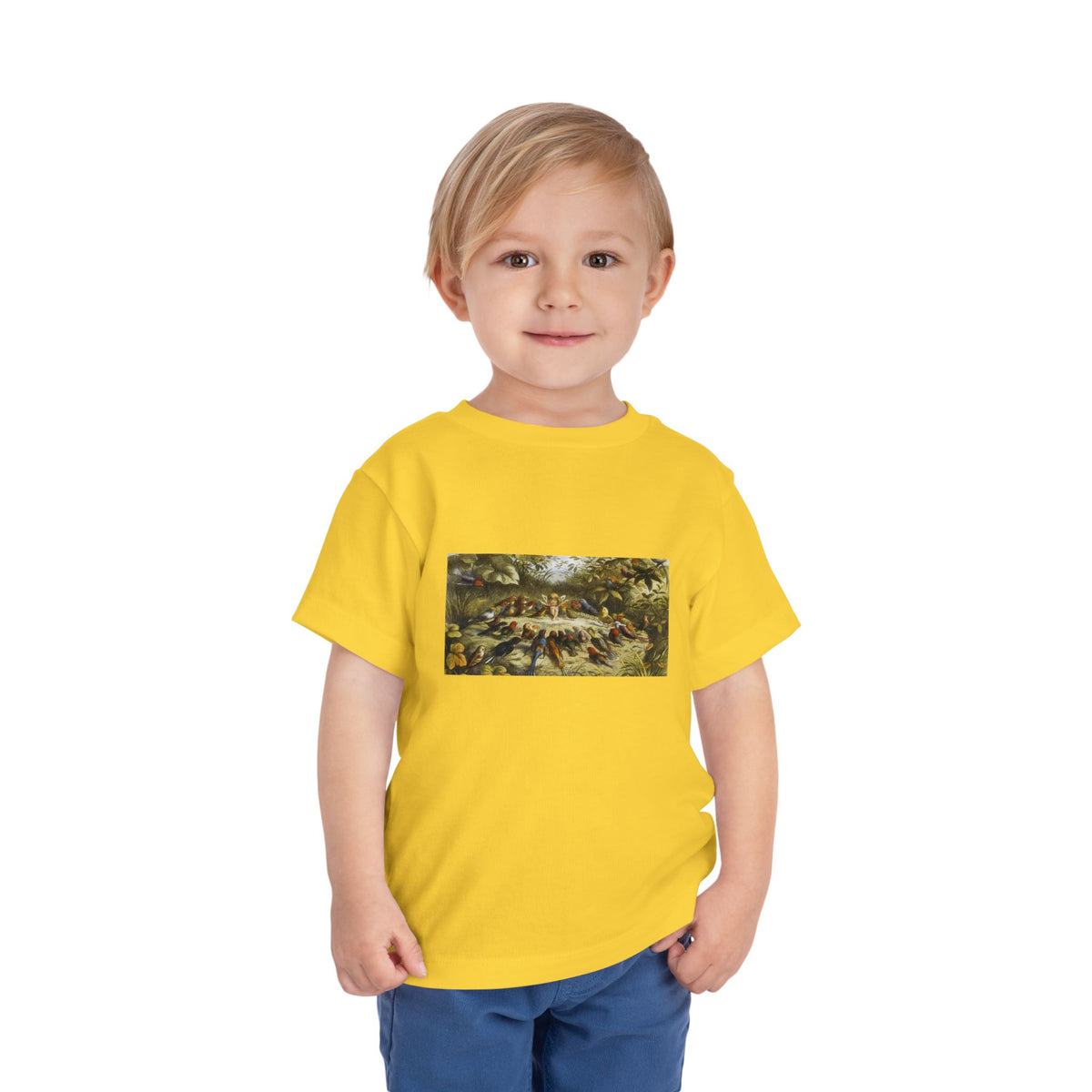 Toddler Tee — Vintage Garden Animal Illustration Kids Shirt