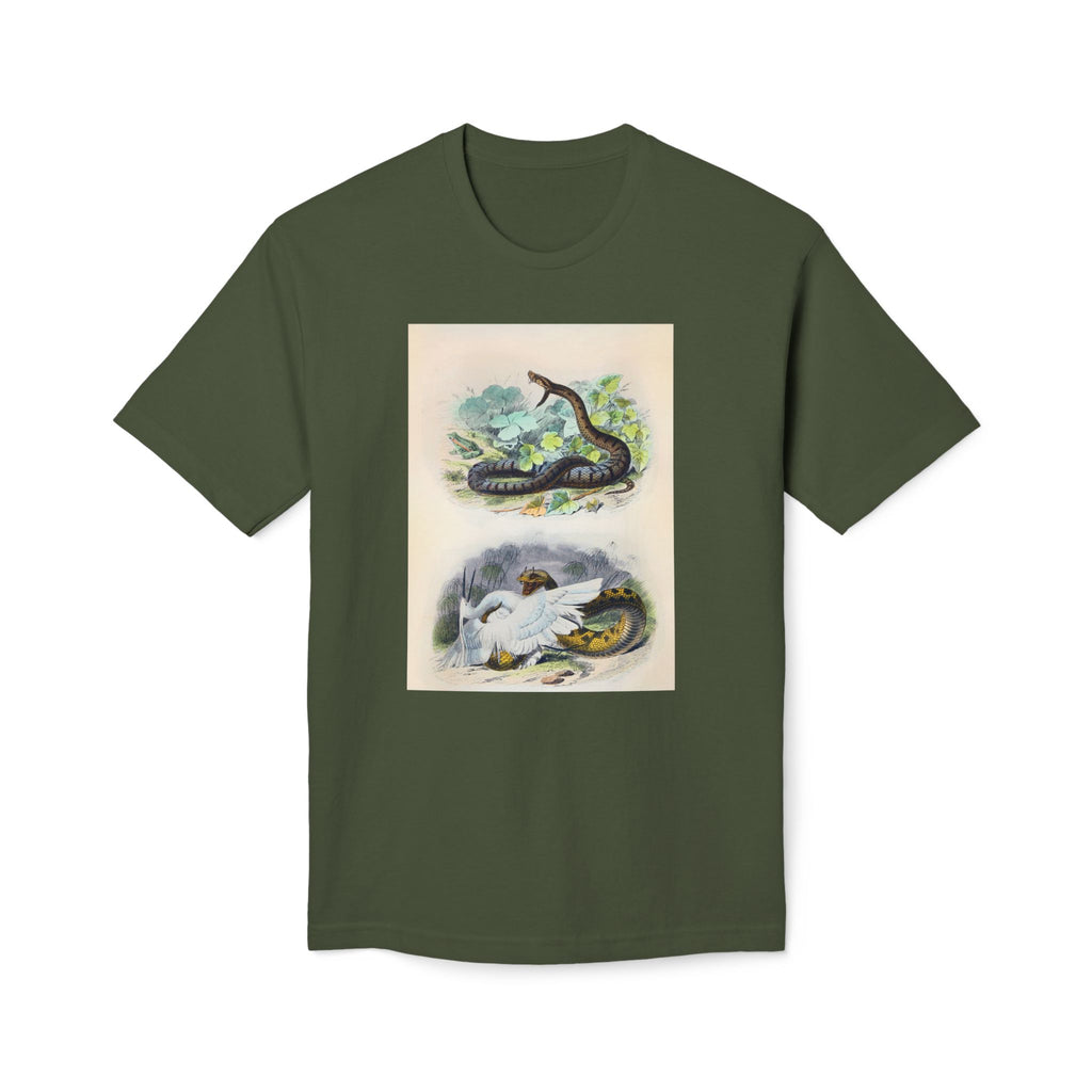 Vintage Snake and Dove Illustration T-Shirt