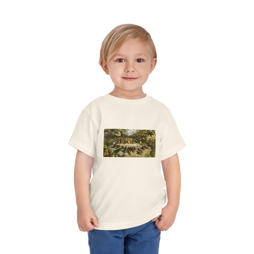 Toddler Tee — Vintage Garden Animal Illustration Kids Shirt