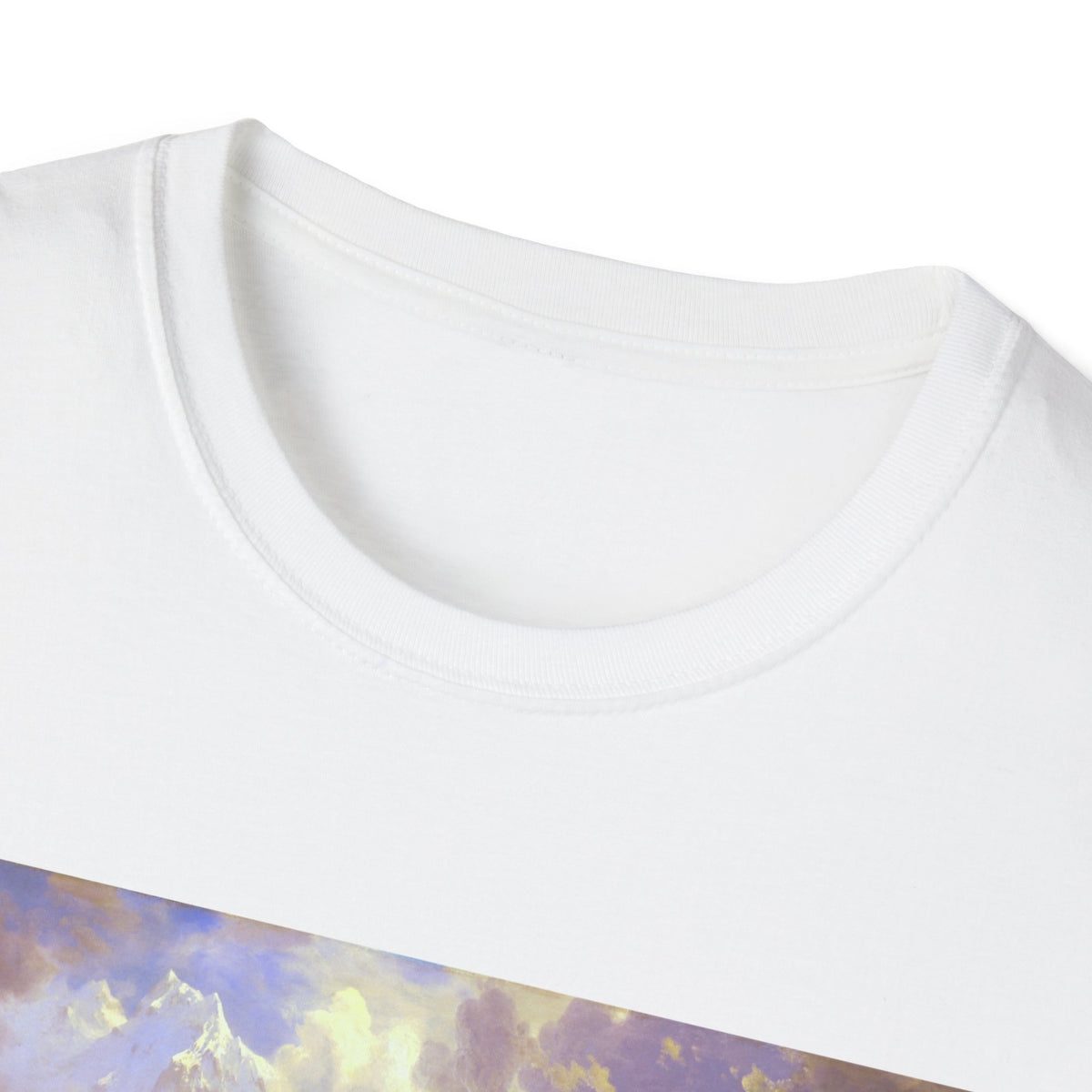 Landscape Art T-Shirt — Romantic Sunset Valley Print