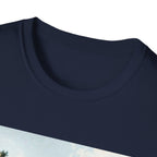 Coastal Landscape Tee — Vintage Beach Scene T-Shirt