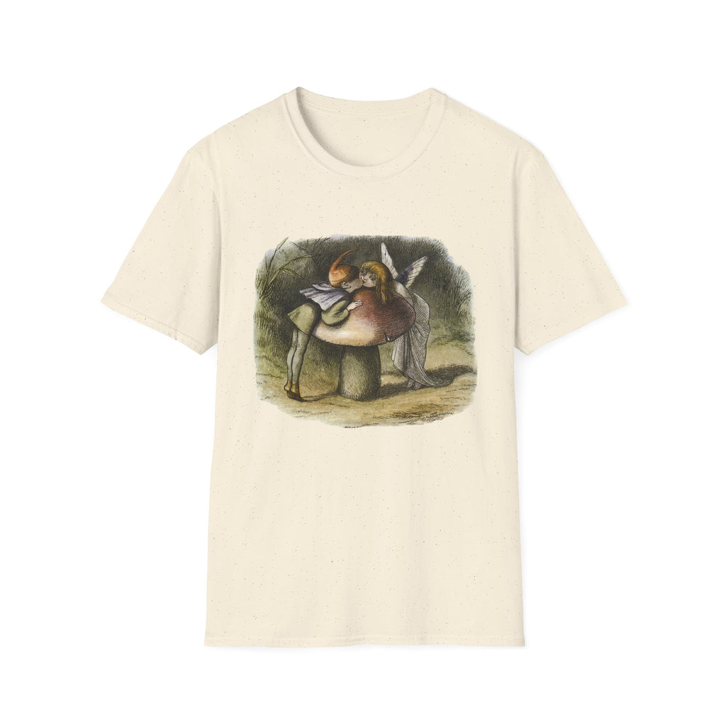 Angel Mushroom T-Shirt — Whimsical Woodland Fairy Illustration