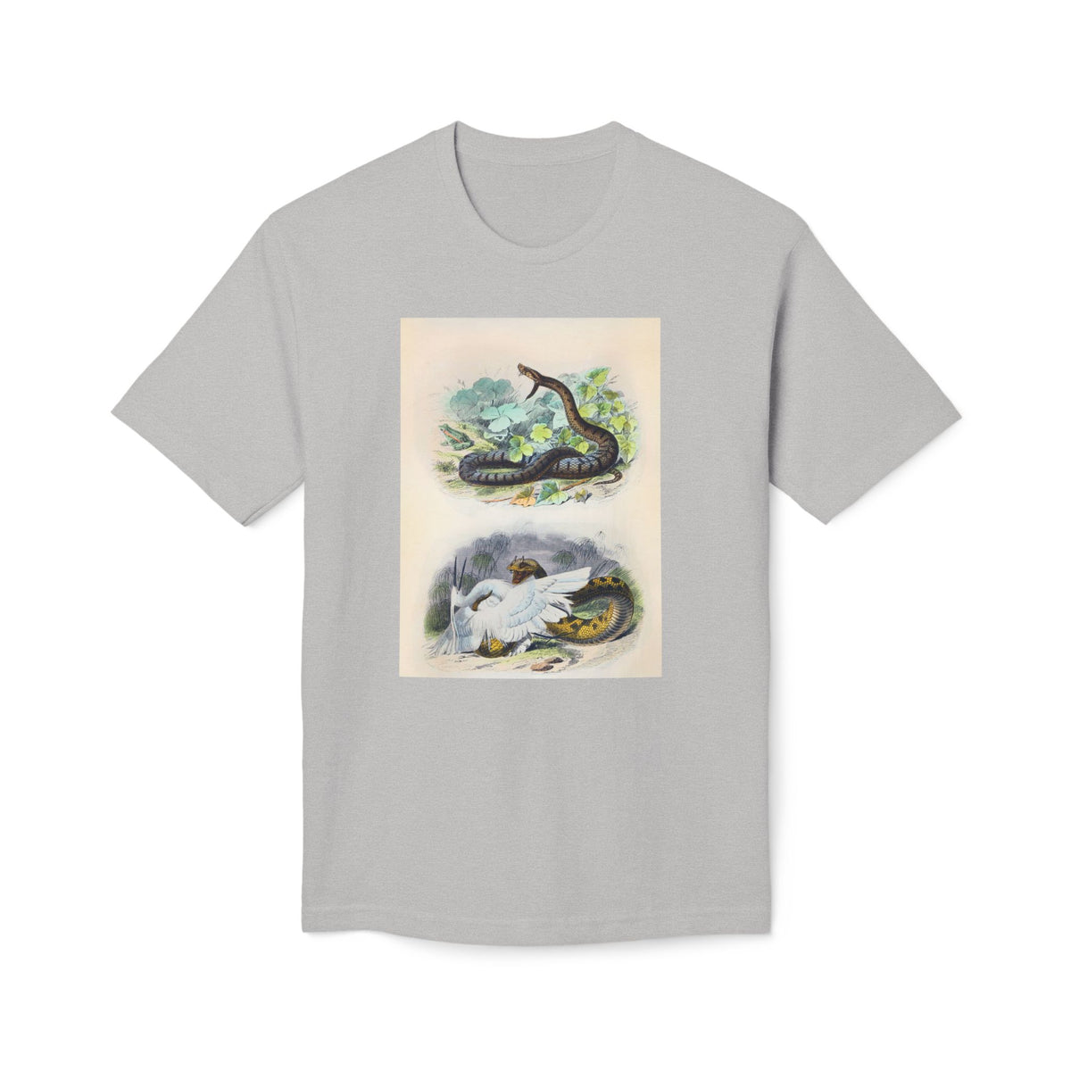 Vintage Snake and Dove Illustration T-Shirt