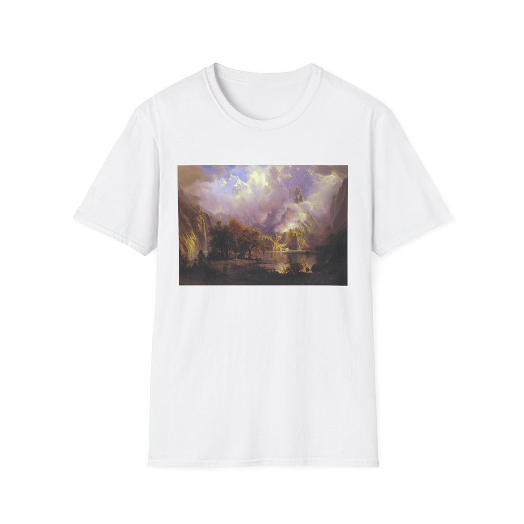 Landscape Art T-Shirt — Romantic Sunset Valley Print