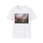 Landscape Art T-Shirt — Romantic Sunset Valley Print