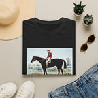 Horse Racing Jockey T-Shirt — Vintage Equestrian Print Tee