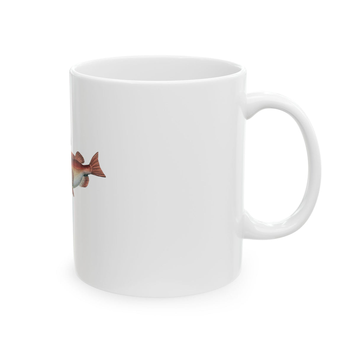 Vintage Fish Illustration Ceramic Mug – Coastal Fisherman Coffee Cup (11oz/15oz)