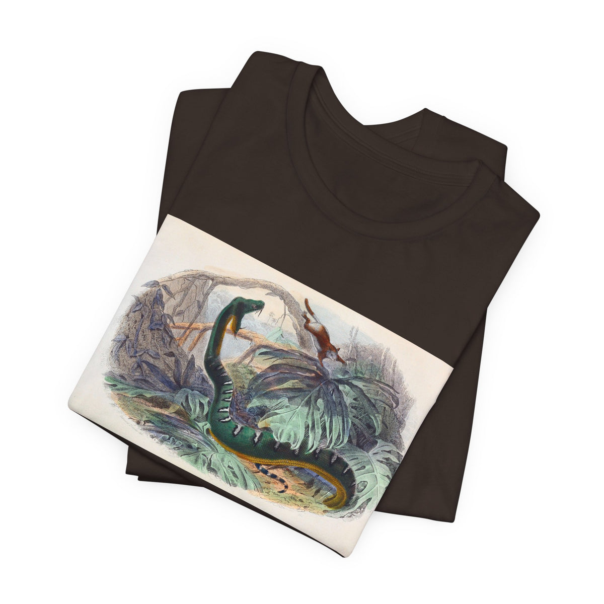 Vintage Sea Serpent Illustration T-Shirt