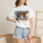 Vintage Tiger Dog Illustration T-Shirt — Retro Animal Art Tee