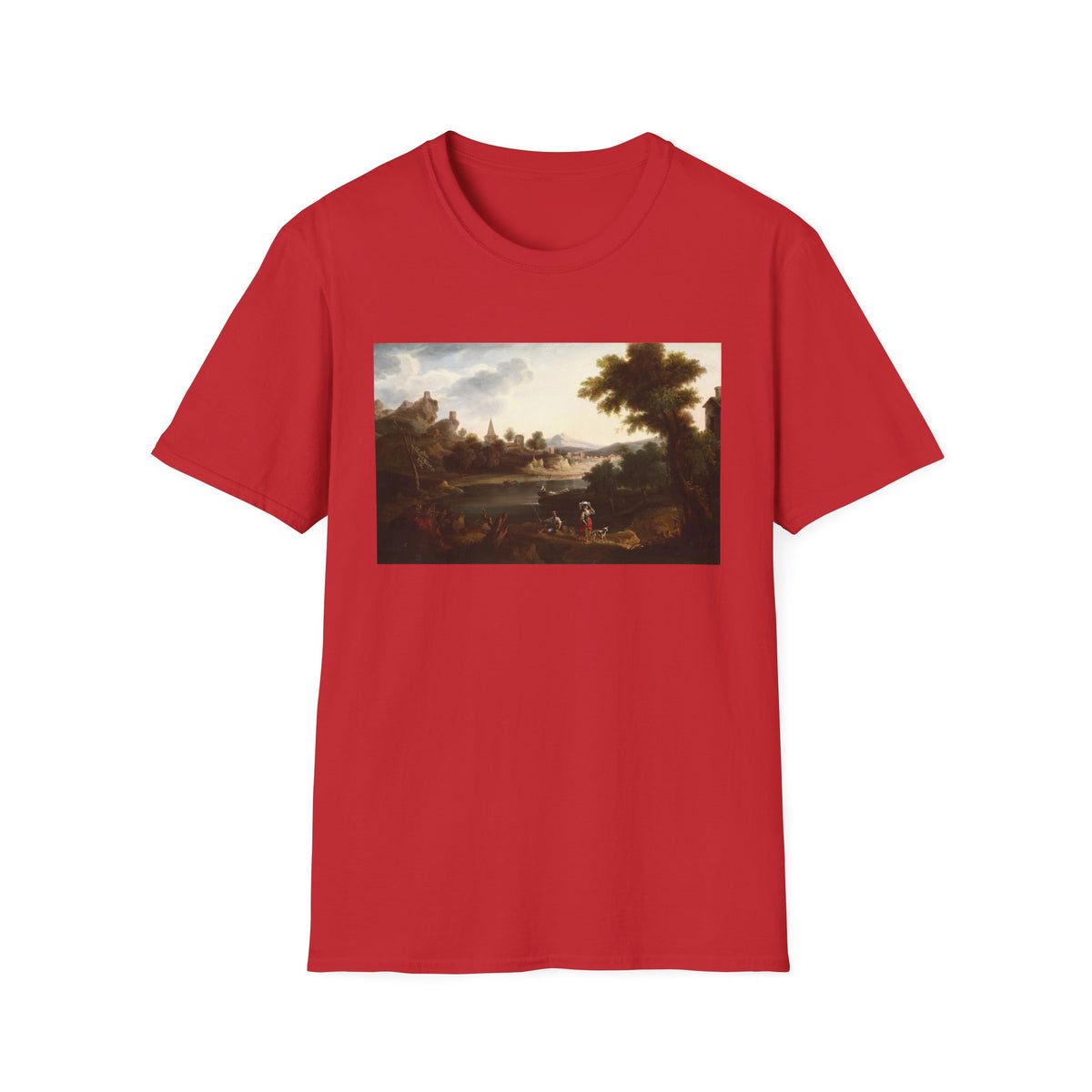 Landscape Art T-Shirt — Vintage Pastoral Painting Tee