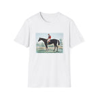 Horse Racing Jockey T-Shirt — Vintage Equestrian Print Tee