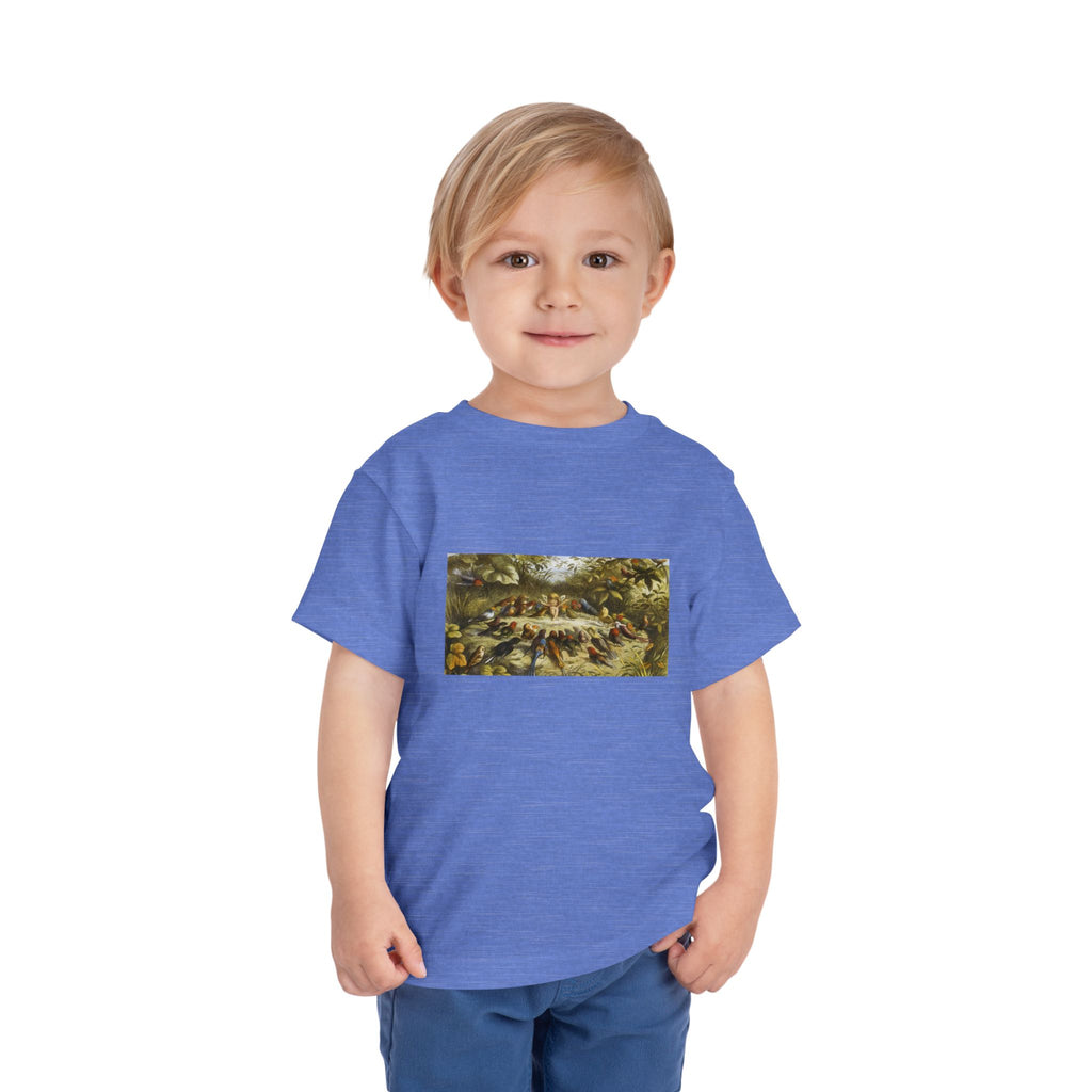 Toddler Tee — Vintage Garden Animal Illustration Kids Shirt