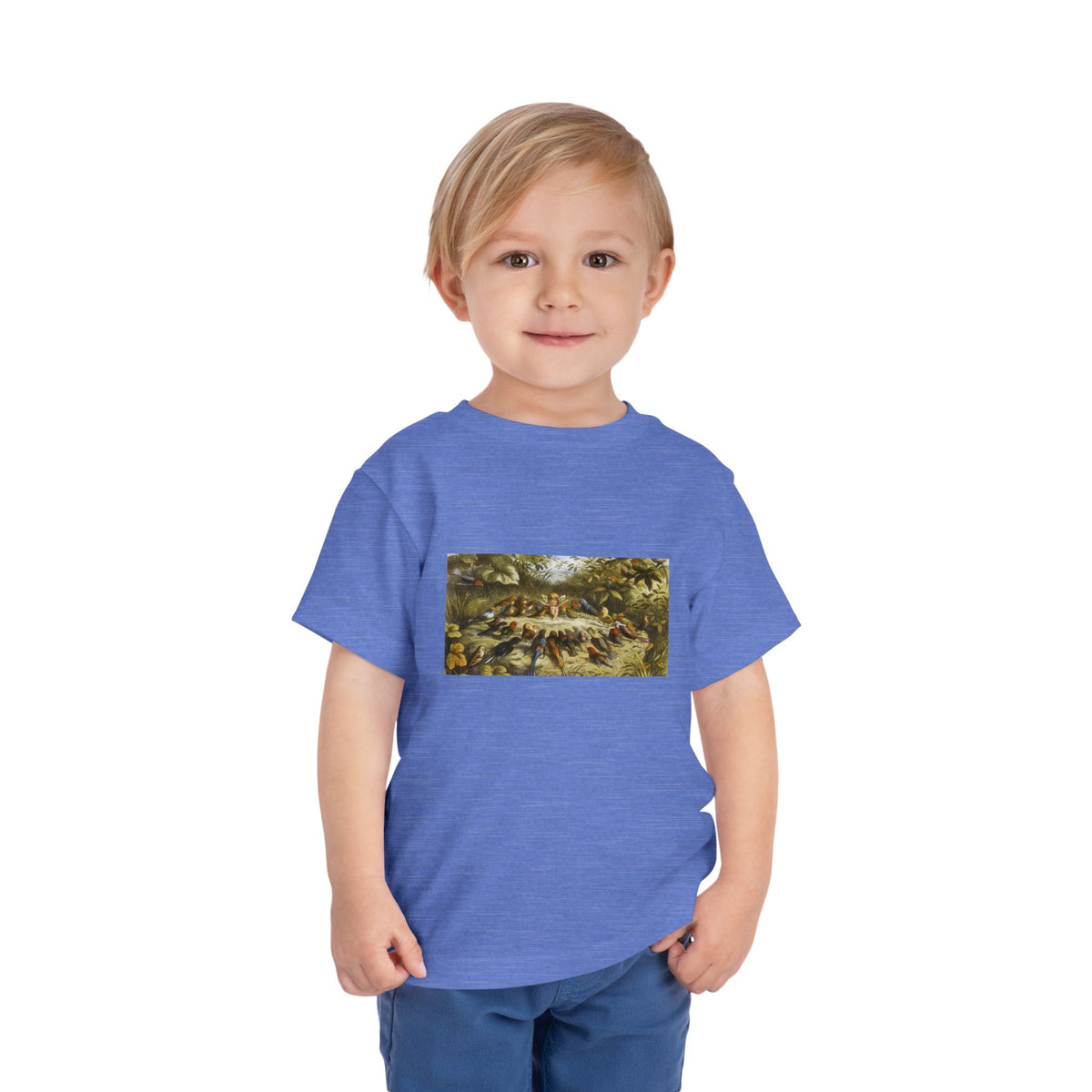 Toddler Tee — Vintage Garden Animal Illustration Kids Shirt