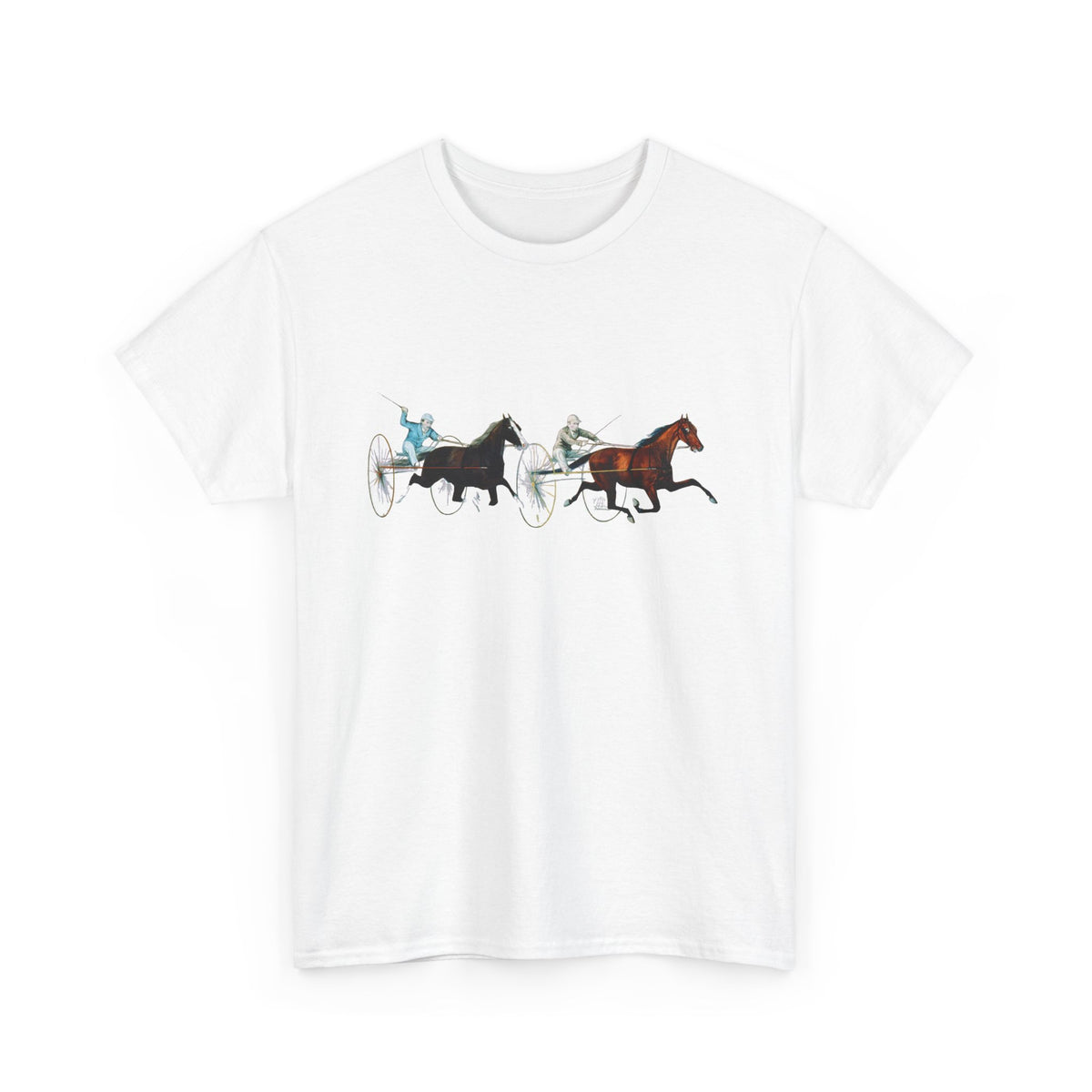 Harness Racing Horses T‑Shirt — Vintage Sulky Race Tee