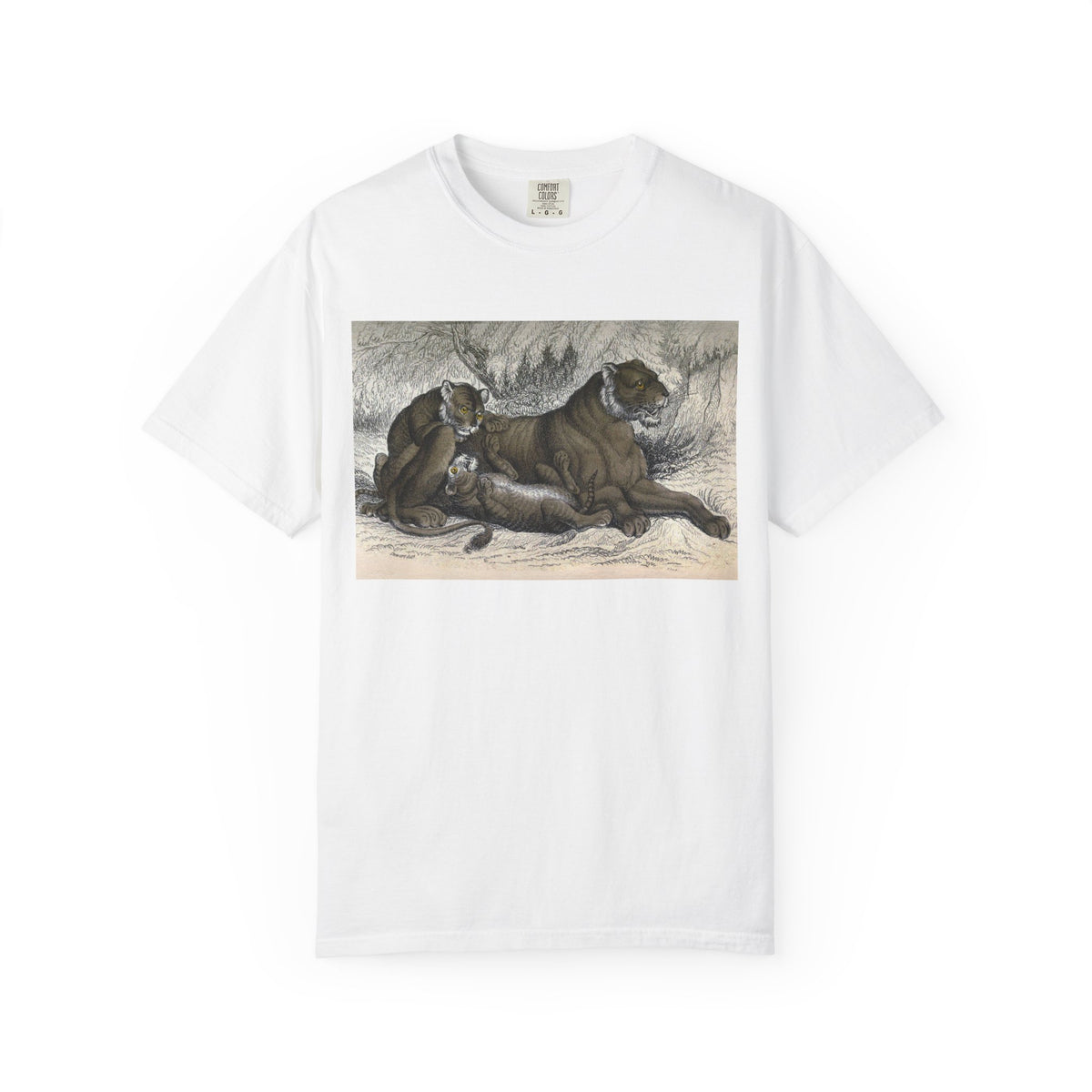 Art T-Shirt — Vintage Canine Illustration Graphic Tee