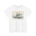 Vintage Flying Fish Tee – Nautical Art Graphic T-Shirt