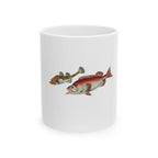 Vintage Fish Illustration Ceramic Mug – Coastal Fisherman Coffee Cup (11oz/15oz)