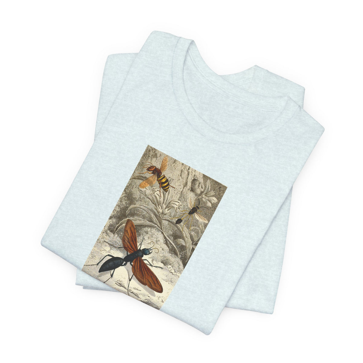 Butterfly Botanical Tee — Vintage Insect Illustration T-Shirt