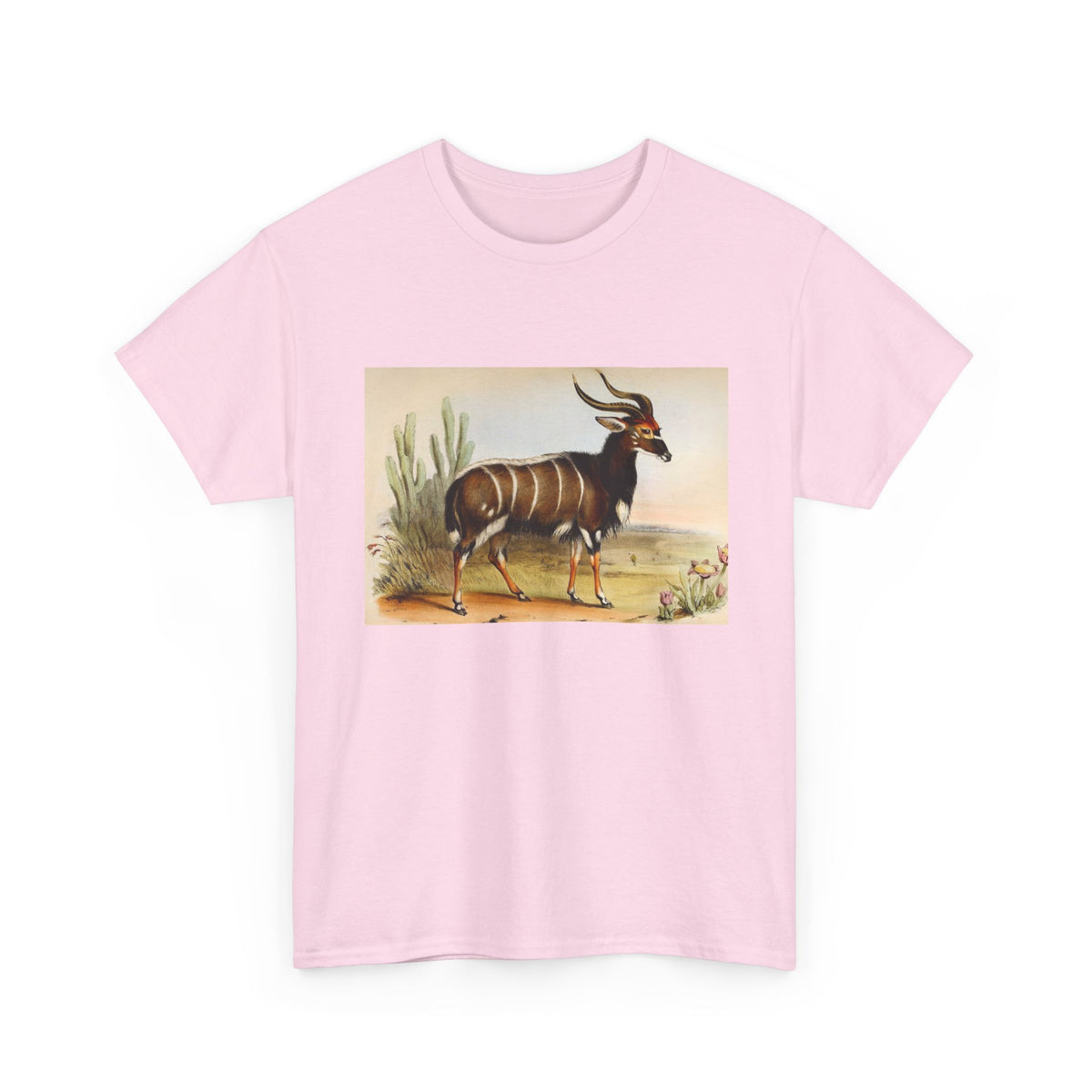 Vintage Bongo Antelope Illustration T-Shirt