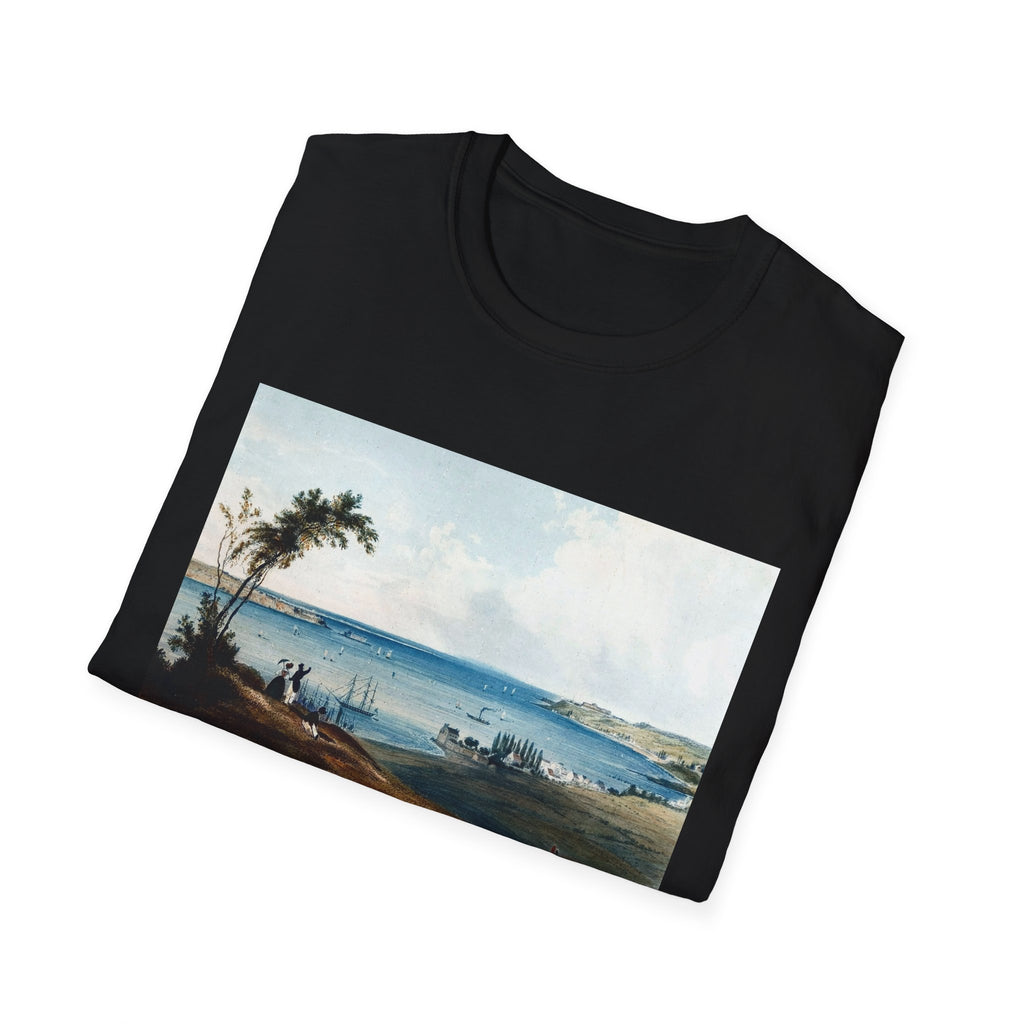 Coastal Landscape Tee — Vintage Beach Scene T-Shirt