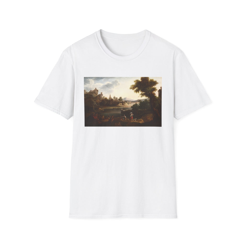 Landscape Art T-Shirt — Vintage Pastoral Painting Tee