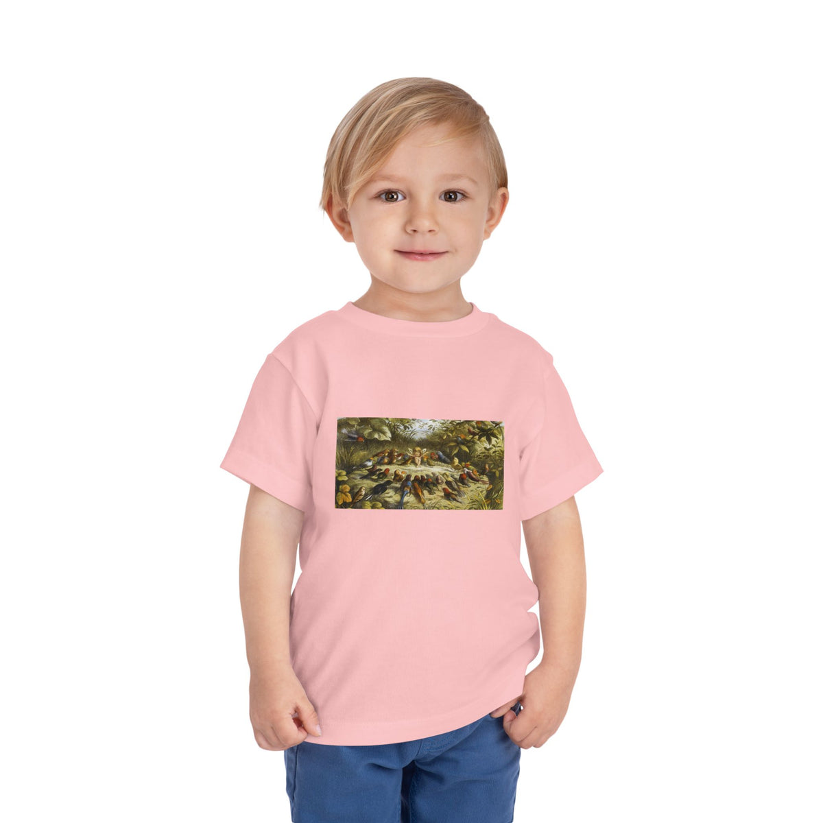 Toddler Tee — Vintage Garden Animal Illustration Kids Shirt