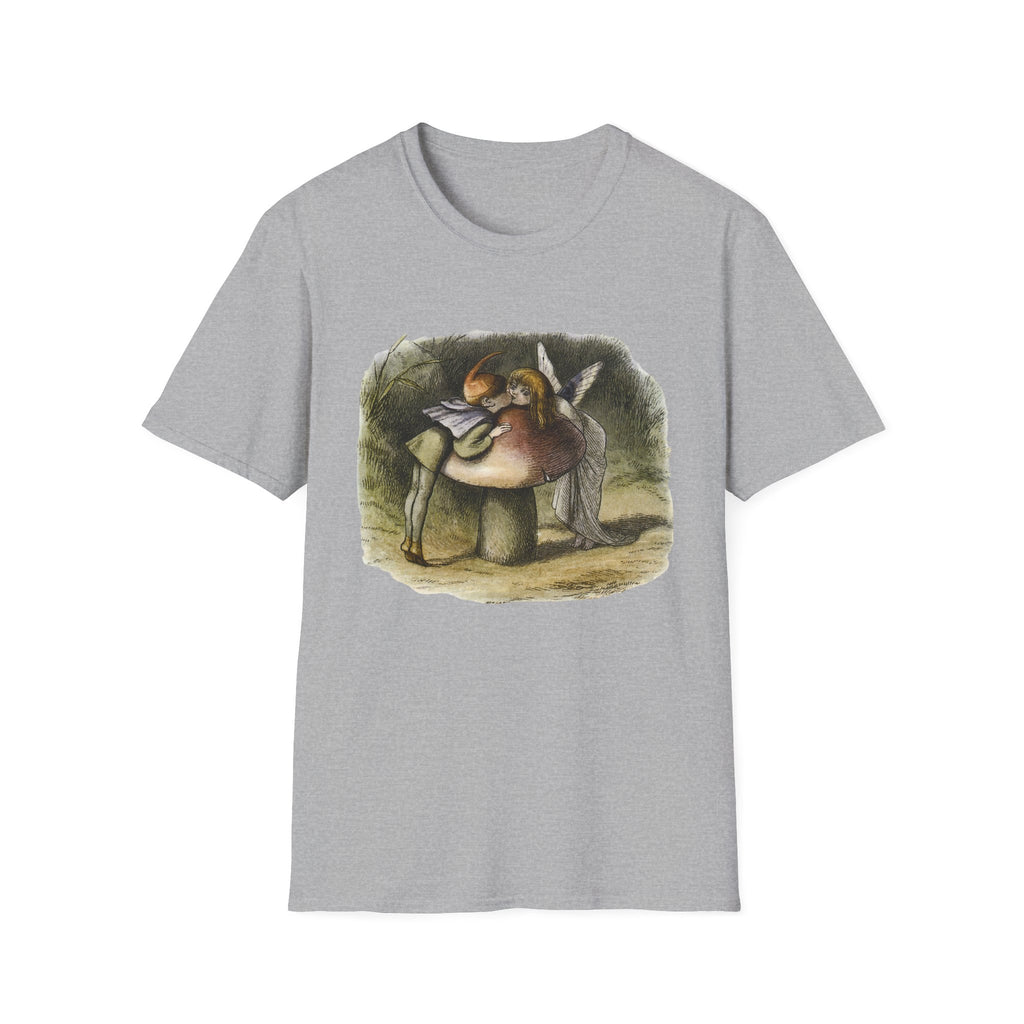Angel Mushroom T-Shirt — Whimsical Woodland Fairy Illustration