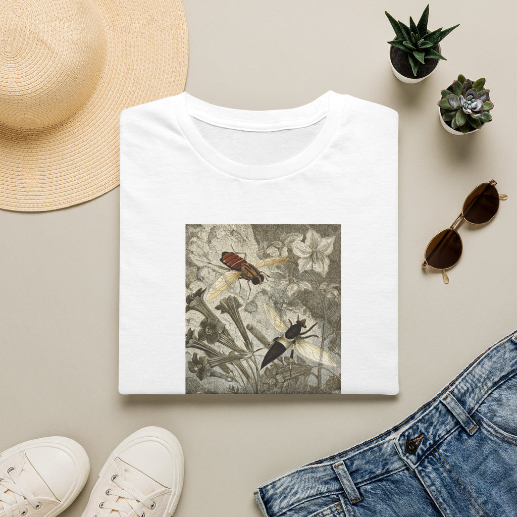 Botanical Bird Tee — Vintage Floral Nature Shirt