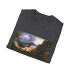 Landscape Art T-Shirt — Classic Romantic Sunset Painting Tee