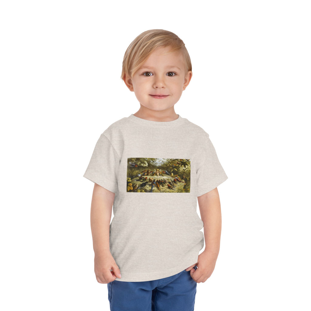 Toddler Tee — Vintage Garden Animal Illustration Kids Shirt