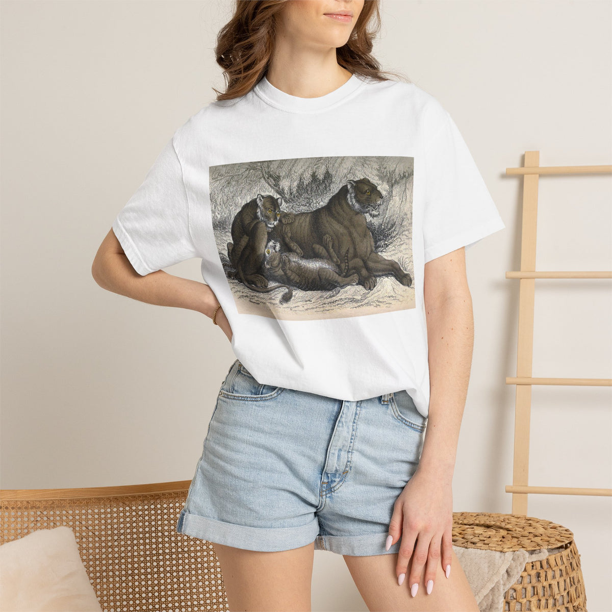 Art T-Shirt — Vintage Canine Illustration Graphic Tee