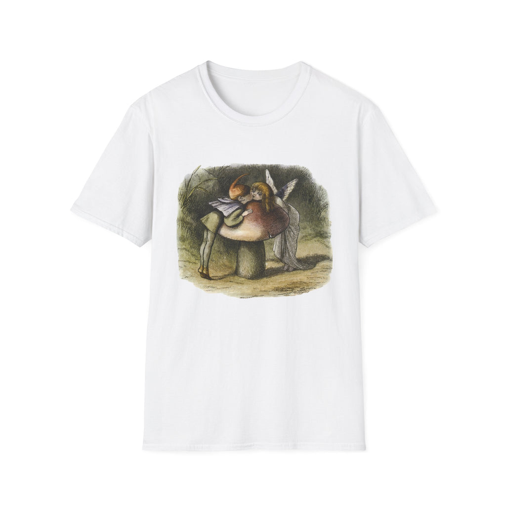 Angel Mushroom T-Shirt — Whimsical Woodland Fairy Illustration