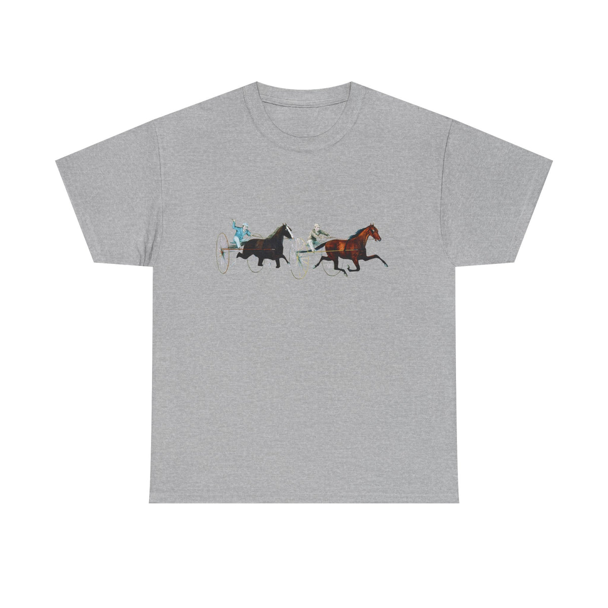 Harness Racing Horses T‑Shirt — Vintage Sulky Race Tee