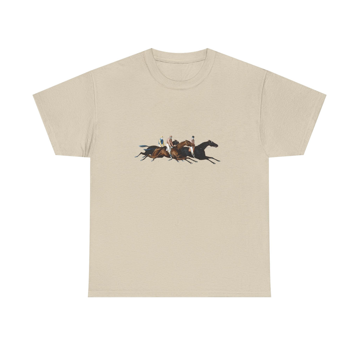 Horse Racing Tee — Running Horses Graphic T-Shirt