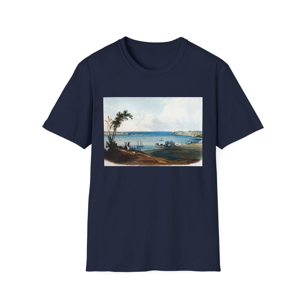 Coastal Landscape Tee — Vintage Beach Scene T-Shirt