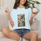 Birds and Blooms Tee — Vintage Floral Bird Illustration T-Shirt
