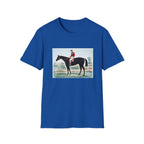 Horse Racing Jockey T-Shirt — Vintage Equestrian Print Tee