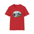 Scenic Mountain Lake T-Shirt — Vintage Nature Landscape Tee