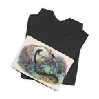 Vintage Sea Serpent Illustration T-Shirt