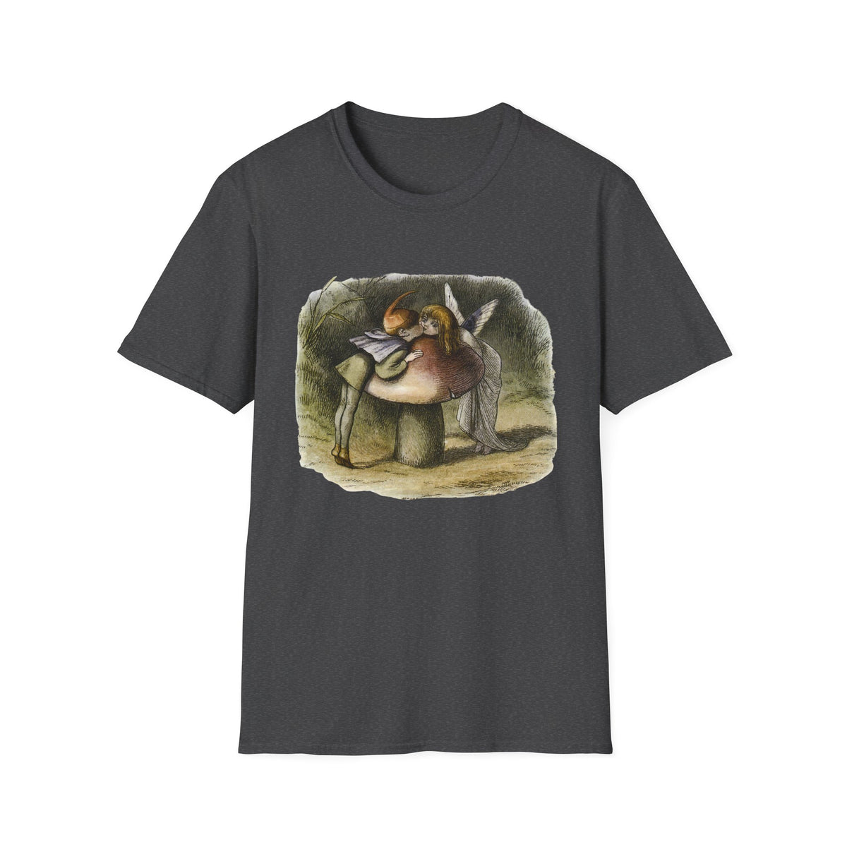 Angel Mushroom T-Shirt — Whimsical Woodland Fairy Illustration