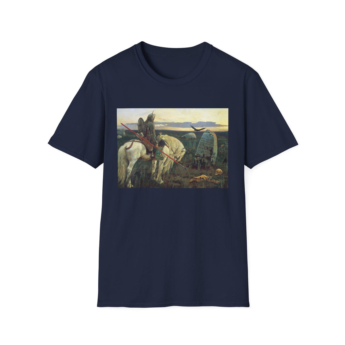 Medieval Knight Painting T-Shirt — Vintage Chivalry Art Tee
