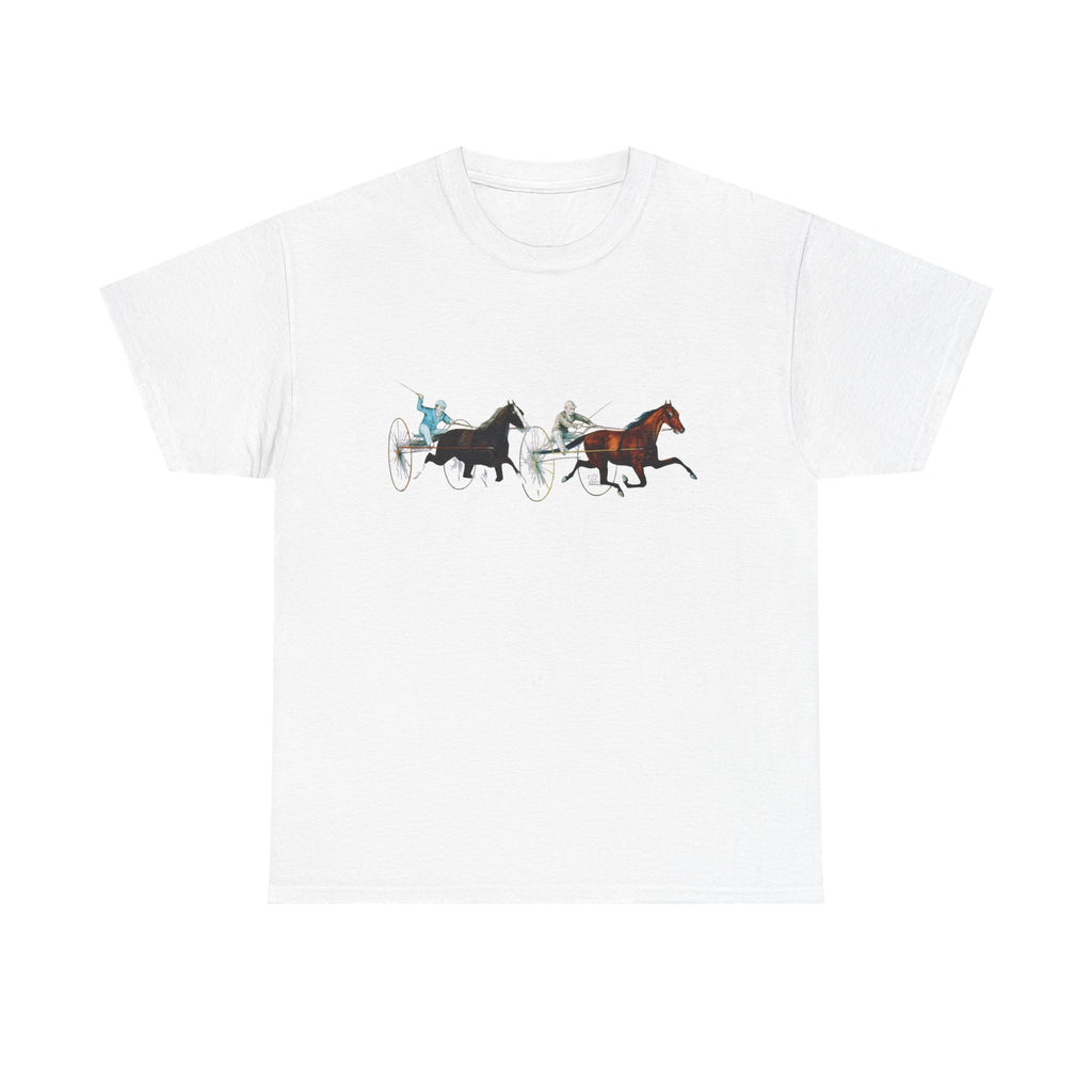 Harness Racing Horses T‑Shirt — Vintage Sulky Race Tee