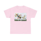 Butterfly Sky Graphic Tee — Vintage Butterflies Nature T‑Shirt
