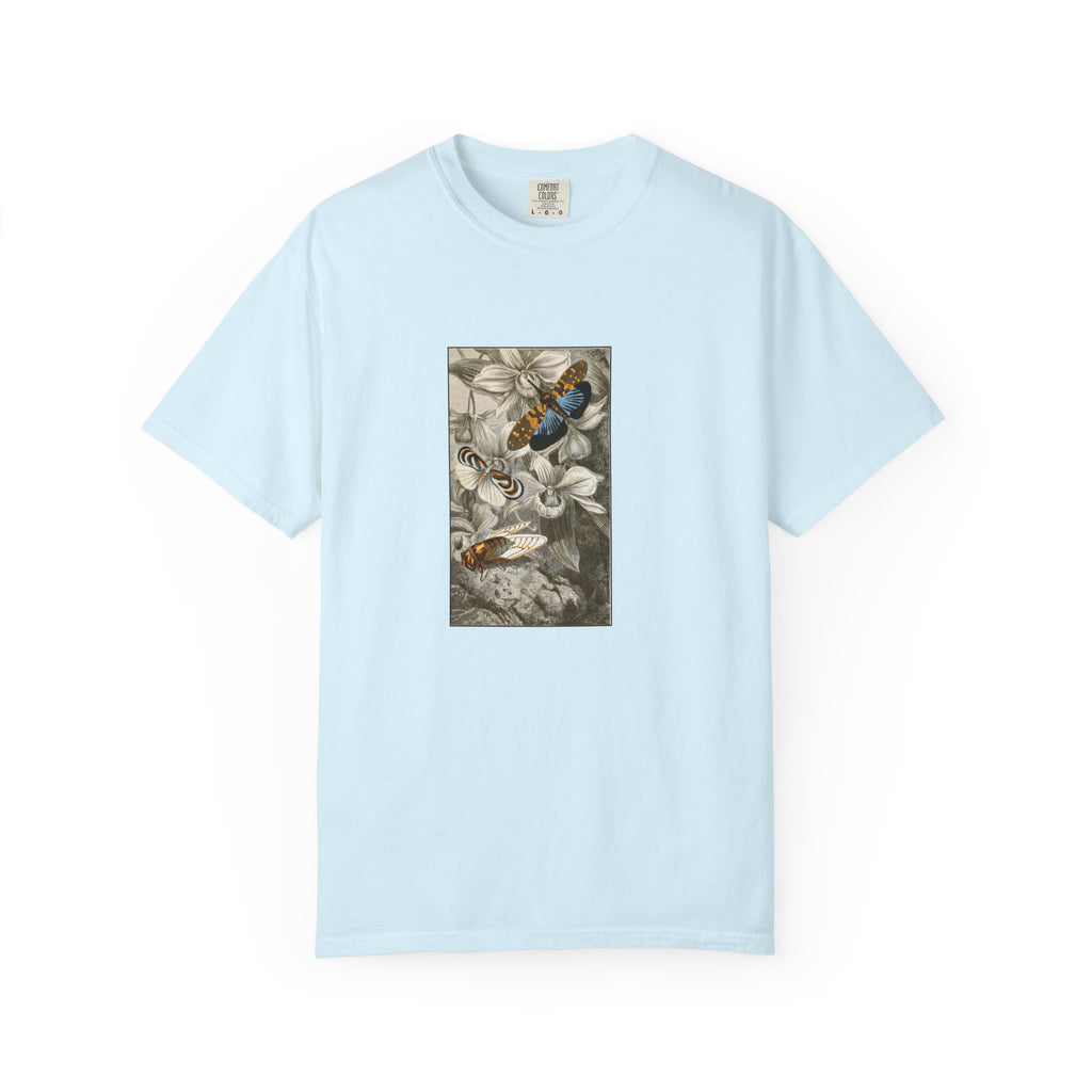 Birds and Blooms Tee — Vintage Floral Bird Illustration T-Shirt