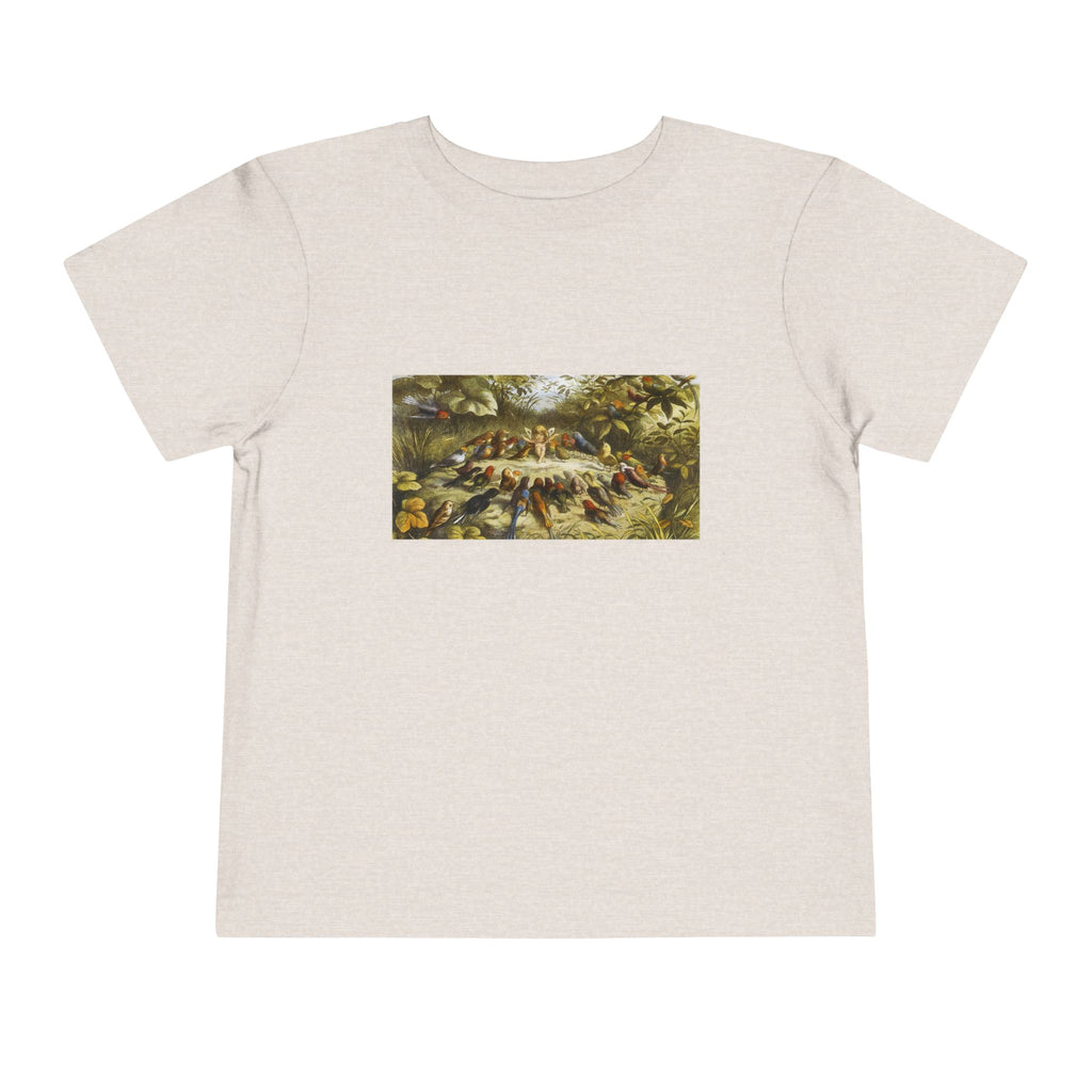 Toddler Tee — Vintage Garden Animal Illustration Kids Shirt